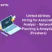 united airlines hiring associate analyst