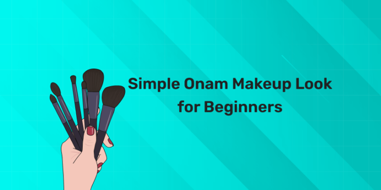 Simple Onam Makeup