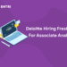 deloitte hiring associate analyst