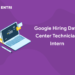 Google hiring data center technician intern
