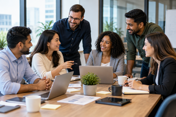 Collaborative-Teamwork-Around-the-Conference-Table