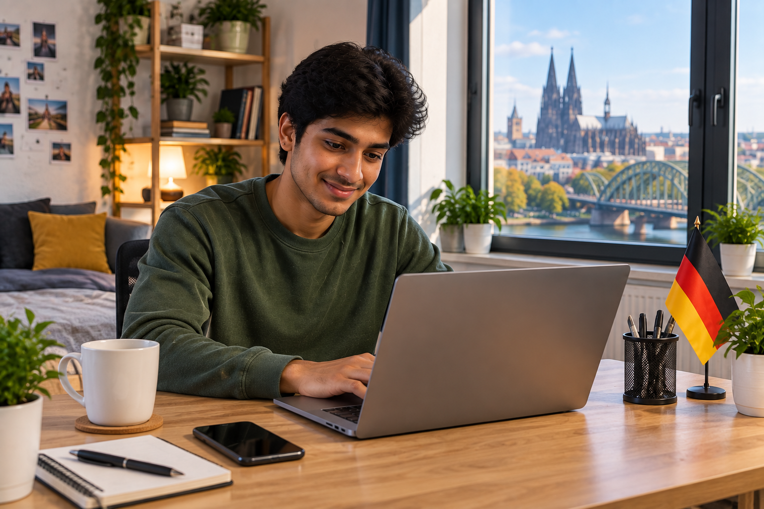 Cozy-Workspace-with-Cathedral-City-View