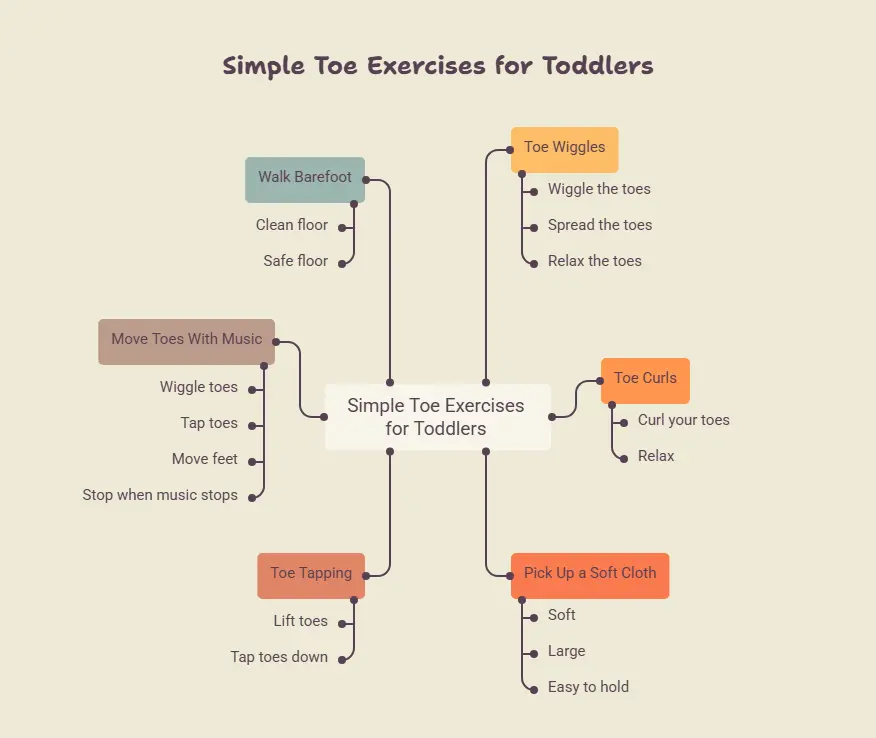Simple Toe Exercises for Toddlers - visual selection