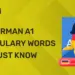 Top German A1 Vocabulary Words You Must Know