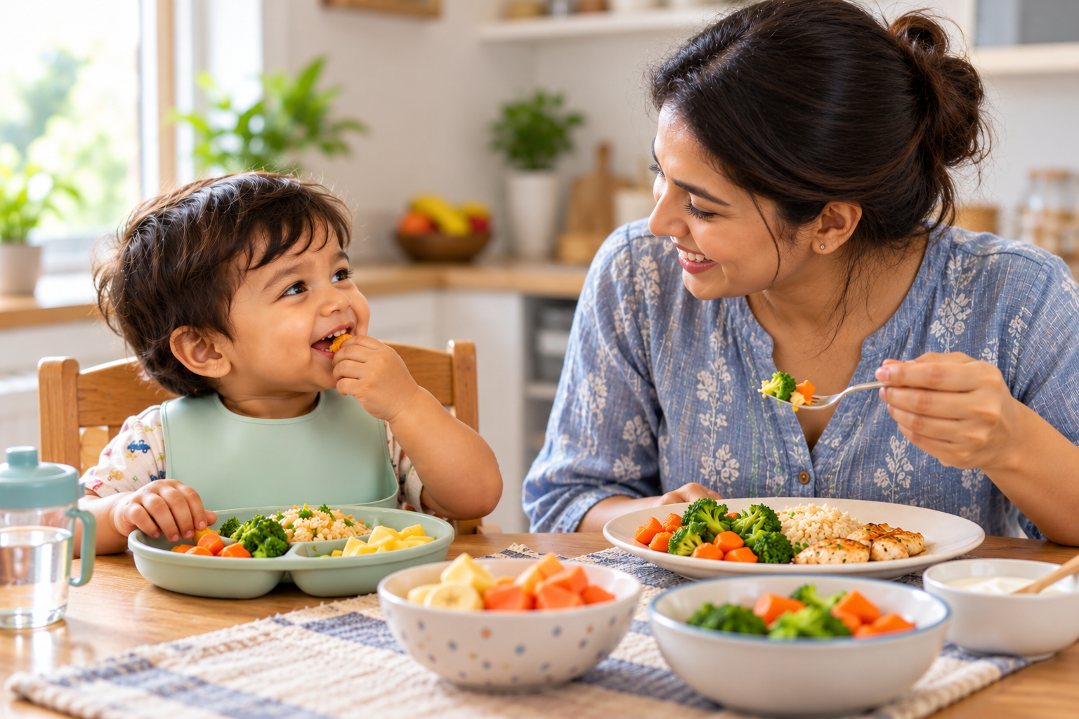 Joyful-Mother-Child-Mealtime