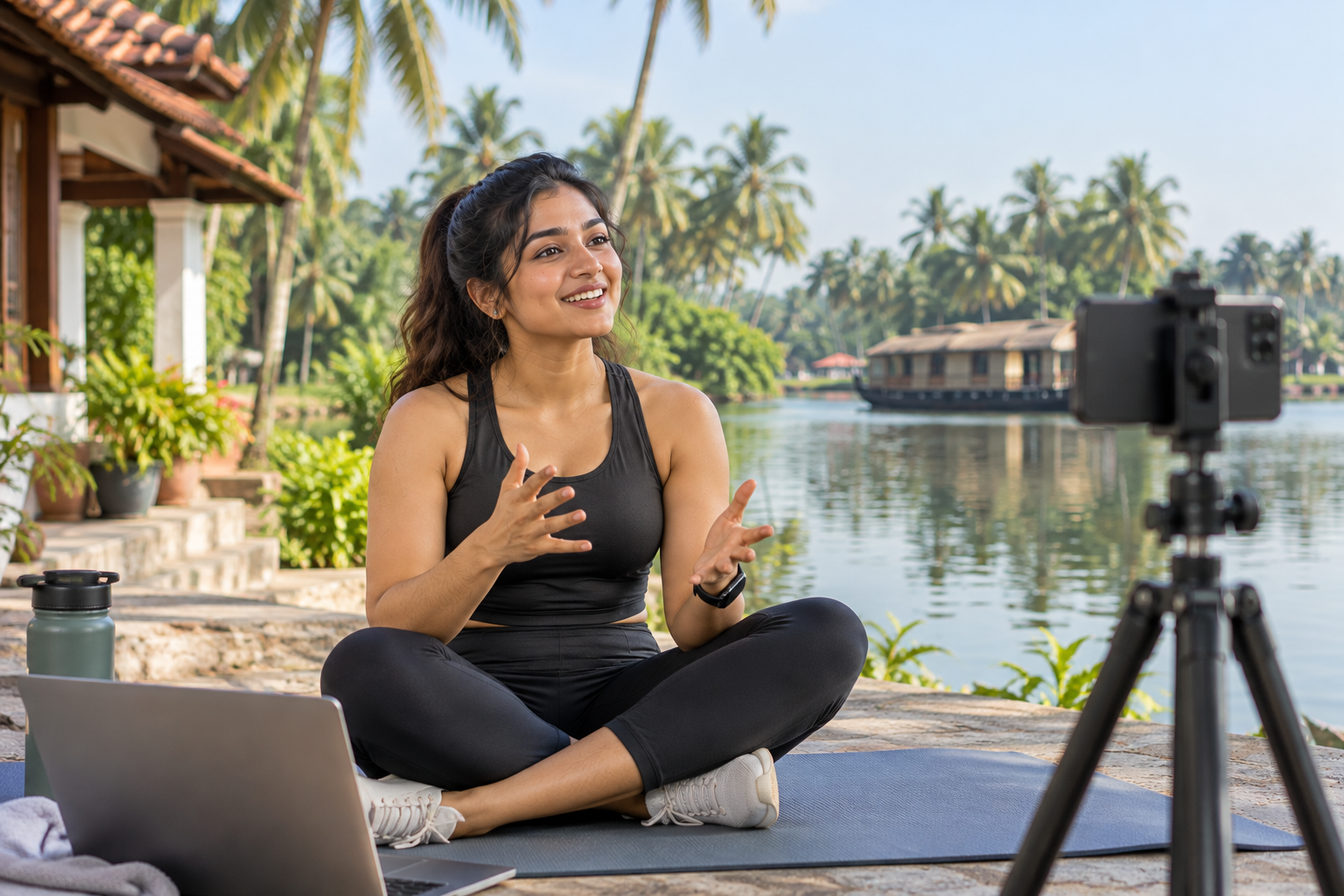 Kerala-Backwater-Fitness-Vlog