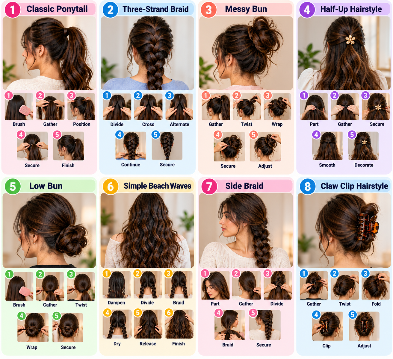 Pastel-Hairstyle-Tutorial-Infographic-Grid