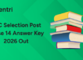 SSC Selection Post Phase 14 Answer Key 2026 Out