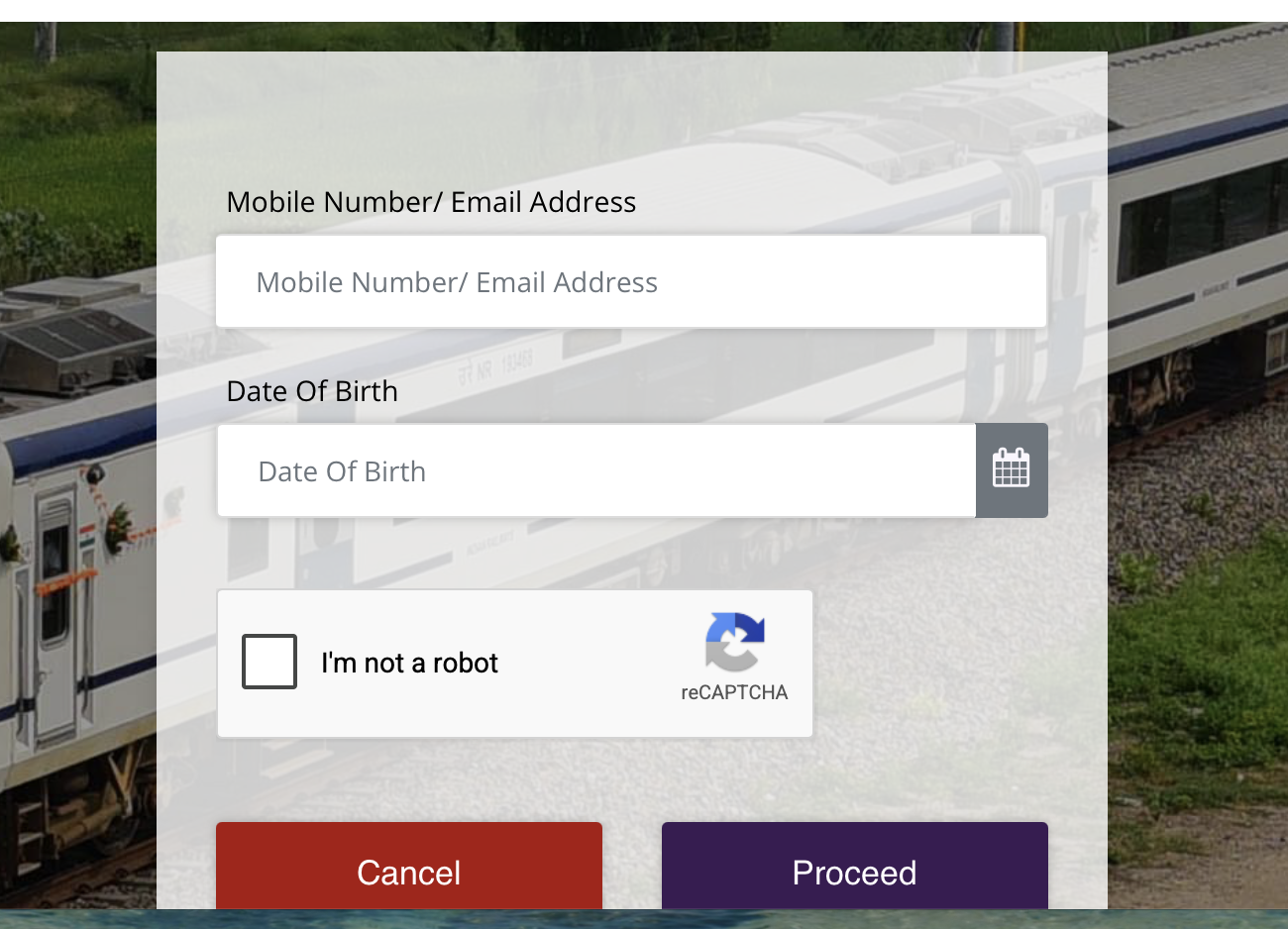 RRB Forgot Password
