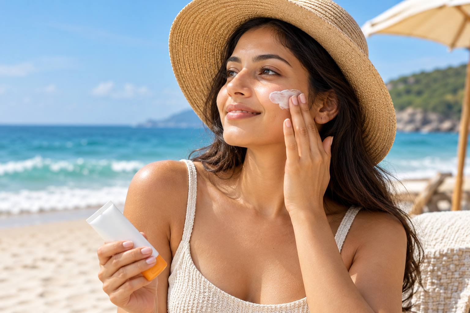 Sunny-Beach-Sunscreen-Moment