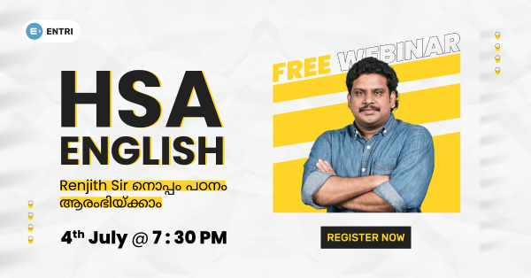 Ace Your HSA English Exam with Ranjith Sir: Free Webinar